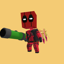 Deadpool with a big bazooka