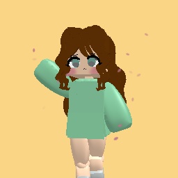 Brunette White Girl with teal hoodie