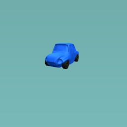 blue car