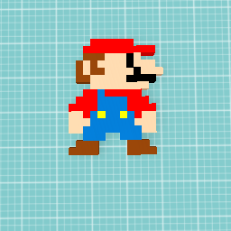Mario pixel art<3