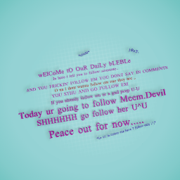 ShhhHhHhH follow her rn >:<