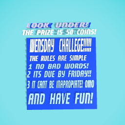 WENSDAY CHALLENGE!