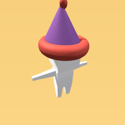 Purple and Red Party Hat