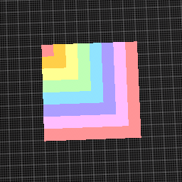 Pastel Rainbow Square