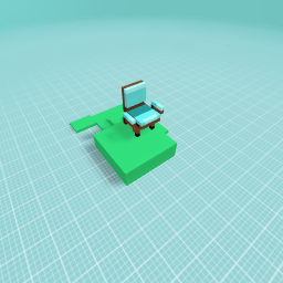 the chair on the staircase