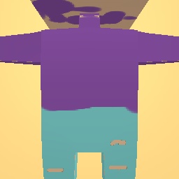 Free purple jumper with rip jeans