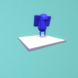 Blue robot bird