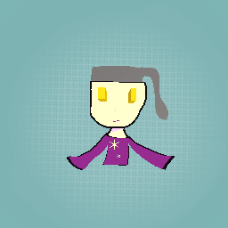 Pony taail girl with creepy eyes