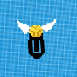 Golden flying ball bookmark