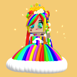 Rainbow girl 100 like