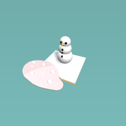 Snowman Squishy and Snow Slime