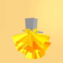 Gold puffy queen dress!