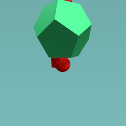 a big green star ball 