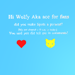 @Wolfy aka acc for fans!