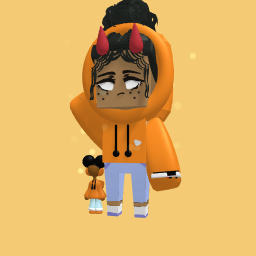 my new oc and her cute daghter Ariel!!