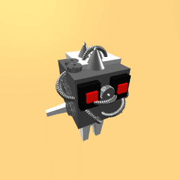 Evil exo skeloton head