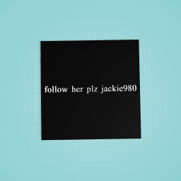 plz follow her