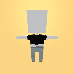 black tee and sweatpants...