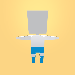 White shirt whith blue pants