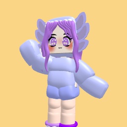 Purple girl in onesie