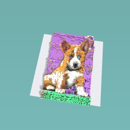 colour enhanced doggo