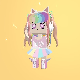 Cute rainbow girl