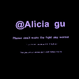 Don't make the fight any worser alicia pls