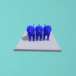 Three lions come on England