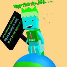 Happy Earth day 2025 the super greens (boy version)