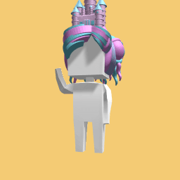 Pastel castle hair