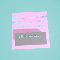 do you want to know?