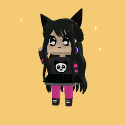 Goth panda girl