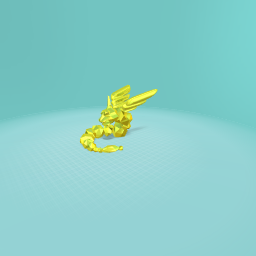 Golden serpent dragon