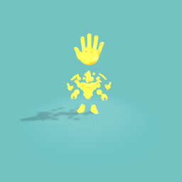 Abstract hand guy statue