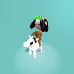 The Pink princess Ride The horse