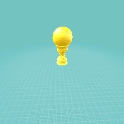 Golden trophy of earth