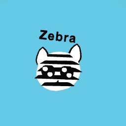 A cute zebra