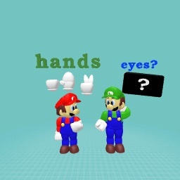 Mario 64 hands and eyes . eyes are not done