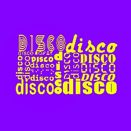 《disco’s name in all the fonts 》