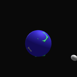 earth and moon