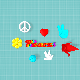 Peace word art.