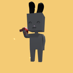 Black bunny