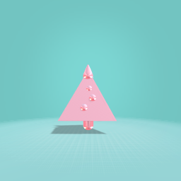 Pink christmas tree