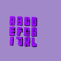 A cool font by me