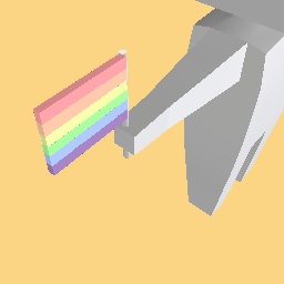 pastel rainbow pride flag