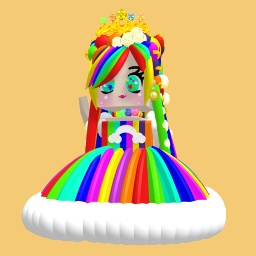 FREE rainbow girl for 500 follow