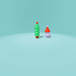 CHRISTMAS TREE AND SNOW MAN