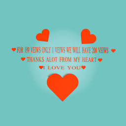 THANKS ALOT FOR 199 VEIWS