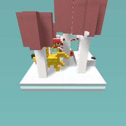 adrian rainforset with a dog and snake and fish