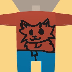 A classic boy outfit with cat on it